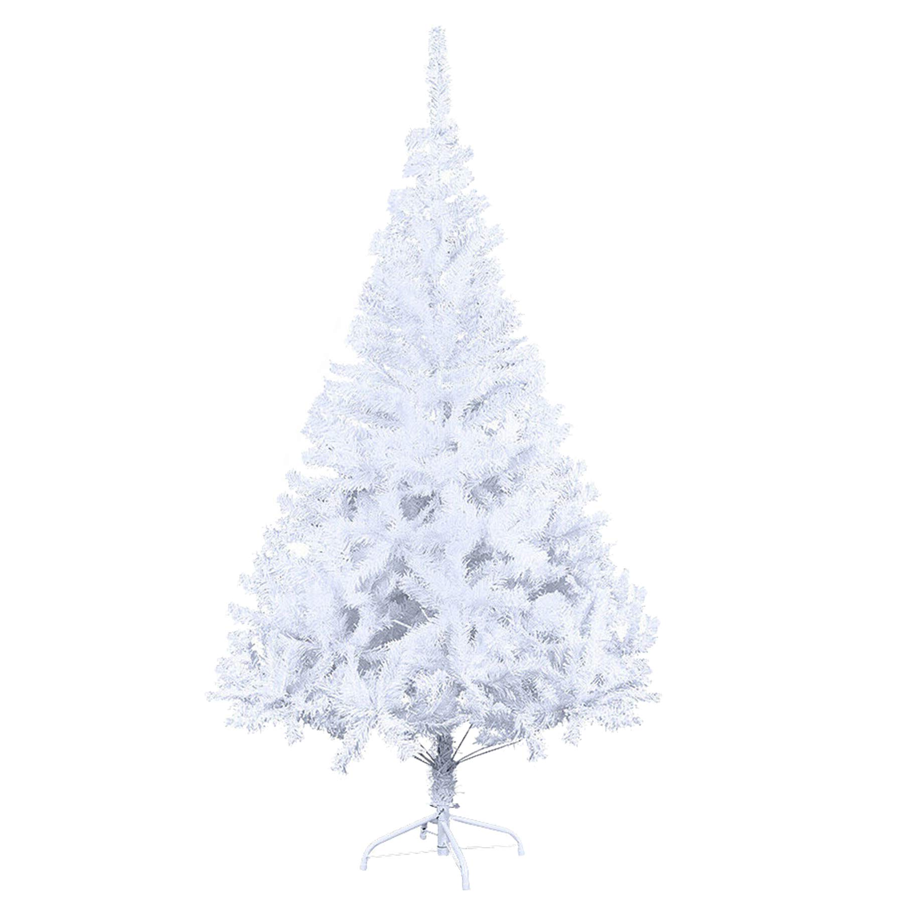 71aMspoA7oL._SY1800_.jpg Einfeben 150cm Weihnachtsbaum Weiss – Künstlicher Tannenbaum mit 488 Spitzen & Metallständer – Bild 1