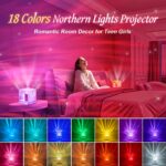 PIKOY Sternenhimmel Projektor mit 18 Farben & Fernbedienung – Aurora Nachtlicht mit Timer – Bild 2