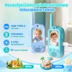 iKidiki Video Walkie Talkie Kinder Aufladbar – HD Videoanrufe mit Spracheffekten für 3-8 Jahre – Bild 2