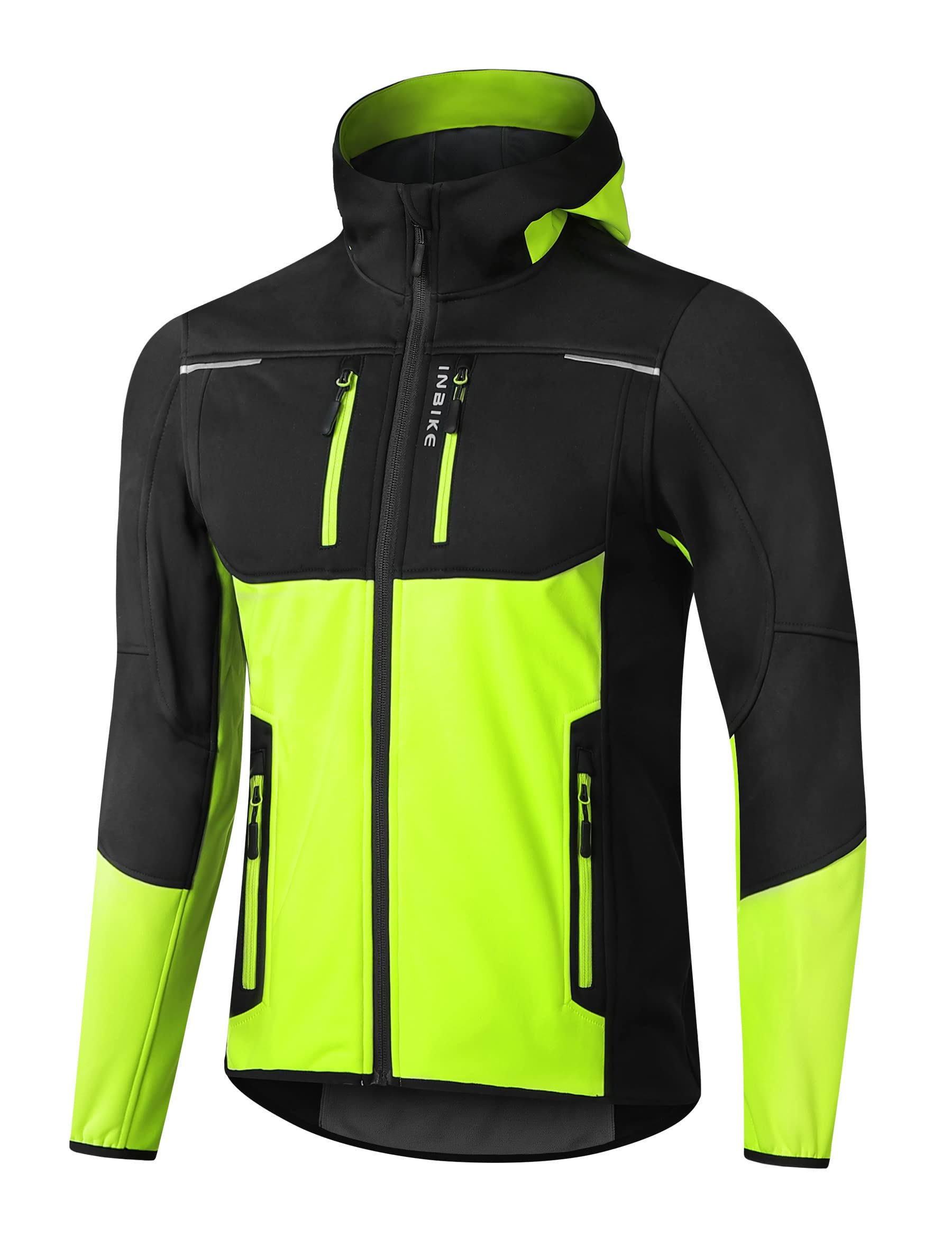 INBIKE Fahrradjacke Herren Wasserdicht – Softshelljacke mit Fleece für Winter & Alltag