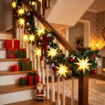 iBaycon 11,75M LED-Sternenlichterkette Warmweiß – 3D Leuchtsterne mit Timer für Innen & Aussen – Bild 5