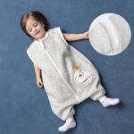 MIKAFEN Baby Schlafsack Langarm mit Füssen 2.0 Tog – Ganzjahres Schlafanzug für Babys – Bild 3
