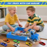 maysida Containerwagen 3-in-1 Spielzeugset – 165 cm Rennbahn mit 6 Die-Cast Autos für Kinder – Bild 6