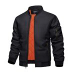 KEFITEVD Herren-Bomberjacke – Wattierte Winterjacke im US-Militär-Stil