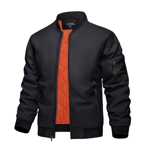 KEFITEVD Herren-Bomberjacke – Wattierte Winterjacke im US-Militär-Stil