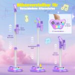 Dislocati Karaoke Maschine für Kinder mit 2 Mikrofonen – Singspielzeug mit LED-Effekten – Bild 7