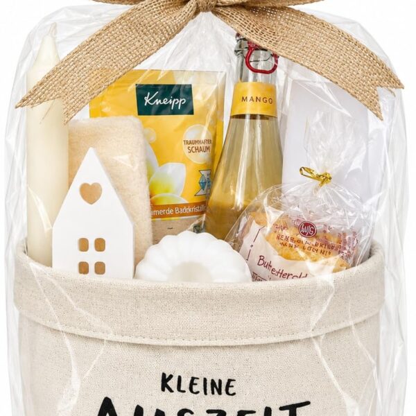 LIDAM Wellness Geschenkset «Kleine Auszeit» – Entspannungs-Geschenkorb für Frauen