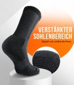 Ruixue Merino Wandersocken 3er-Pack – Thermosocken für Herren, Damen & Kinder – Bild 3