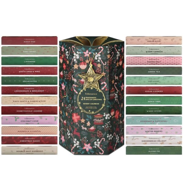 Folkulture Adventskalender 2026 – 24er Räucherstäbchen Set mit 240 Sticks