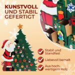 SPIELWERK® Adventskalender Weihnachtsmann zum Selberbefüllen – Wiederverwendbar aus Holz – Bild 6