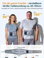 ALLJOY Wärmegürtel Rücken 170cm mit Massagegerät – Kabellos mit 5000mAh Akku – Bild 6
