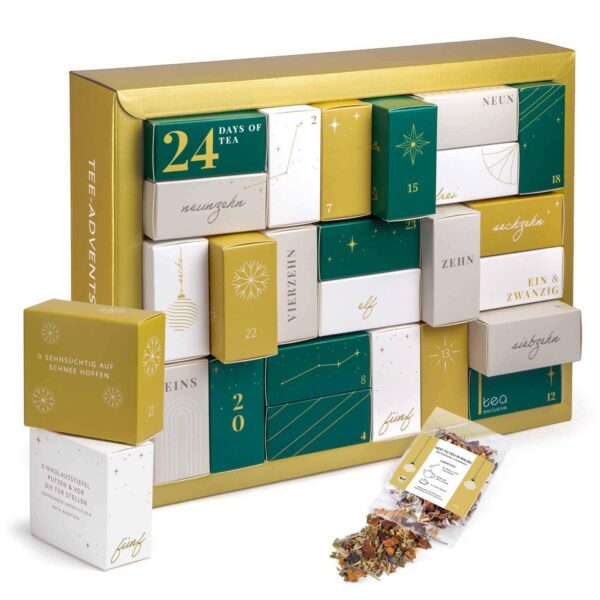 Tea Exclusive Erlebnis Tee Adventskalender 2026 Gold Edition – 24 Premium Loser Tees