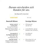 Baesics Beanie Mütze mit Herz-Detail – Warme Strickmütze für Damen & Herren – Bild 5