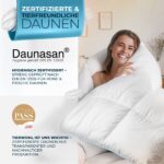 Glückstoff® Winterdecke 200x200cm – Daunendecke mit Kassettensteppung für optimale Wärmverteilung – Bild 7