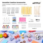 ARTFLY Polymer Clay Set mit 50 Farben & 18 Werkzeugen – Modelliermasse für kreative DIY-Projekte – Bild 4