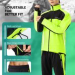 ROCKBROS Winter Fahrrad Jacke + Hose Set – Winddicht & Thermo Softshelljacke mit Reflektoren – Bild 3