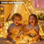 GEARLITE 10M LED Lichterkette mit Batterie & Fernbedienung – 100 LEDs Warmweiss für Deko – Bild 6