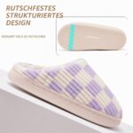 Guyarns Kinder Hausschuhe mit Memory-Schaum – Warme Pantoffeln mit rutschfester Sohle – Bild 6