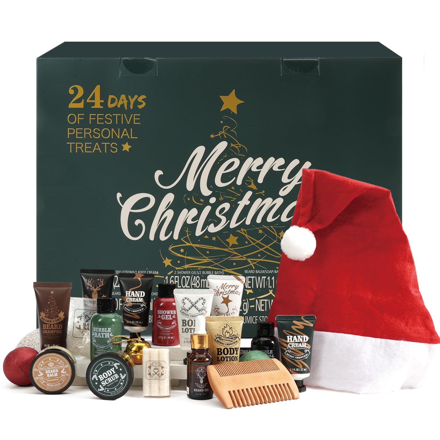 BODY & EARTH Adventskalender 2026 für Männer – 24 Premium Pflegeprodukte & Bartpflege