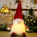 ACAREY Weihnachtswichtel 3er Set mit LED Licht – Festliche Plüsch Dekorationen für Innen – Bild 8