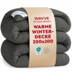 WAVVE Winterdecke 200x200 cm – Wärmende Steppdecke mit Mikrofaser-Füllung für erholsamen Schlaf
