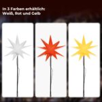 OVILUM 3D Leuchtstern Ø 57 cm mit LED & Timer – Wetterfeste Weihnachtsdeko für Garten & Innen – Bild 7