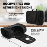 Obics Kulturbeutel XL 8L mit Spiegel & Aufhänger – Waschtasche für Damen & Herren – Bild 3