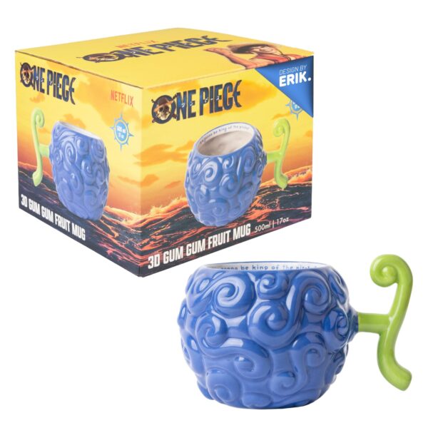 One Piece Kaffeetasse Gum Gum Fruit 500ml – Offizielle Keramik Tasse von Grupo Erik