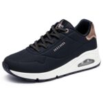 Skechers Damen UNO Shimmer Away – Komfort-Sneaker mit Memory Foam für Alltag & Freizeit