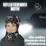 HECKBO Gaming Winterset Mütze & Loop Schal 55-60 cm – 360° Reflektoren für Kinder – Bild 2