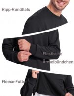 MAGCOMSEN Herren Fleece Pullover mit Rundhals – Wärmender Winterpulli für Arbeit & Outdoor – Bild 5
