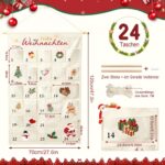 Shining She Adventskalender zum Befüllen 120x70cm – Wiederverwendbarer Weihnachtskalender mit 24 Fächern – Bild 3