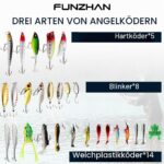 Funzhan Angeln Adventskalender 2026 – 27-teiliges Köder-Set für Männer & Teenager – Bild 8