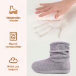 LongBay Damen Winter Hausschuhe mit Memory Foam & Chenille – Warme Kuschel-Hausstiefel für Zuhause – Bild 5