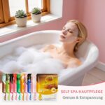 60er Tuchmasken Set mit 10 Düften – Feuchtigkeitsmaske Geschenkbox für Damen – Bild 5