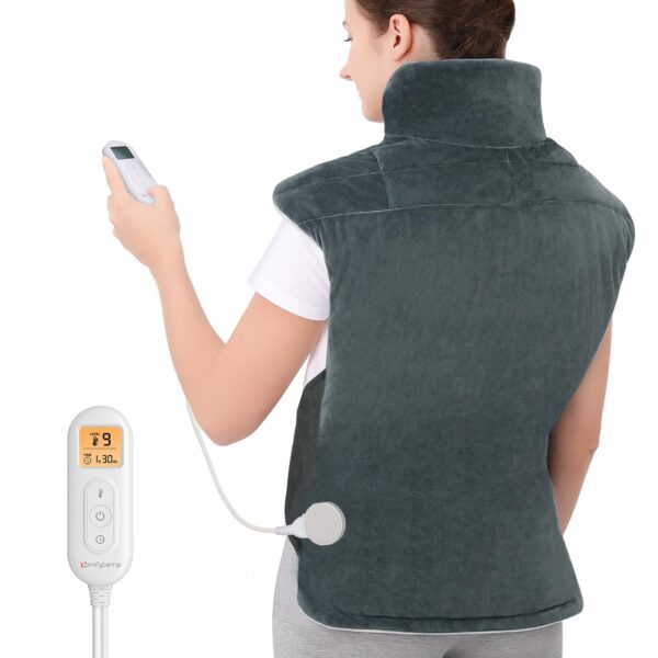 Comfytemp Gewichtetes Heizkissen für Rücken & Nacken – 9 Wärmestufen mit Abschaltautomatik