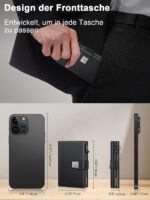 SEMORID Slim Geldbörse Herren mit RFID-Schutz & Pop-up Kartenfach – Ultradünnes Portmonee – Bild 6