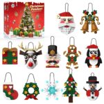 Conalaa Adventskalender 2026 – 12-teiliges Weihnachtsschmuck Bauset für Kinder ab 6 Jahren