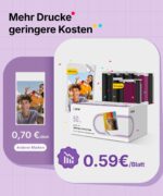 Liene Pearl N200 Pro Nachfüllset: 50 Fotopapier & 5 Farbbänder – Sofort haftend & wasserfest – Bild 4
