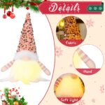 ACAREY Weihnachtswichtel 3er Set mit LED Licht – Festliche Plüsch Dekorationen für Innen – Bild 5