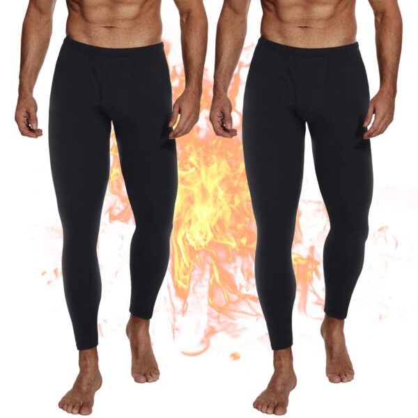 DDOBB Thermo Lang Unterhosen Herren 2er Pack – Funktionsunterwäsche für Winter & Sport