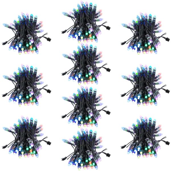 ALITOVE 500er WS2811 RGB LED Pixel Lichterkette 5V – Individuell adressierbar für DIY & Weihnachtsdeko
