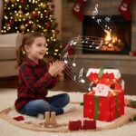 DELICHTER Selbstöffnende Weihnachtsgeschenkbox mit 48 LEDs, Musik & Bewegungssensor – 28×18×30 cm – Bild 9