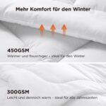 BEDSURE Winterdecke 135x200 cm mit 450 GSM – Wärmende Steppdecke für erholsamen Schlaf – Bild 7