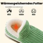 Misolin Hausschuhe Damen Winter mit Memory-Schaum – Warme Pantoffeln mit rutschfester Sohle – Bild 6