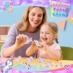 Qivatex Einhorn-Badebomben 9er Set mit Überraschungsspielzeug – Geschenkset für Kinder – Bild 4