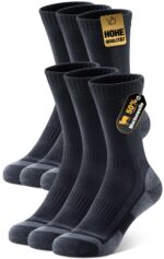Ruixue Merino Wandersocken 3er-Pack – Thermosocken für Herren, Damen & Kinder