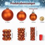 25er Set Briful Christbaumkugeln 6cm – Bruchsicher & vielfältig für festliche Dekoration – Bild 4