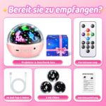 OneFire Einhorn Sternenhimmel Projektor – 3 Filme + 93 Effekte mit Fernbedienung für Mädchen ab 3 Jahren – Bild 9