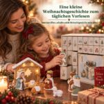 Krippen-Adventskalender 2026 mit LED-Beleuchtung – 24 Figuren & Strickoptik für Kinder – Bild 5